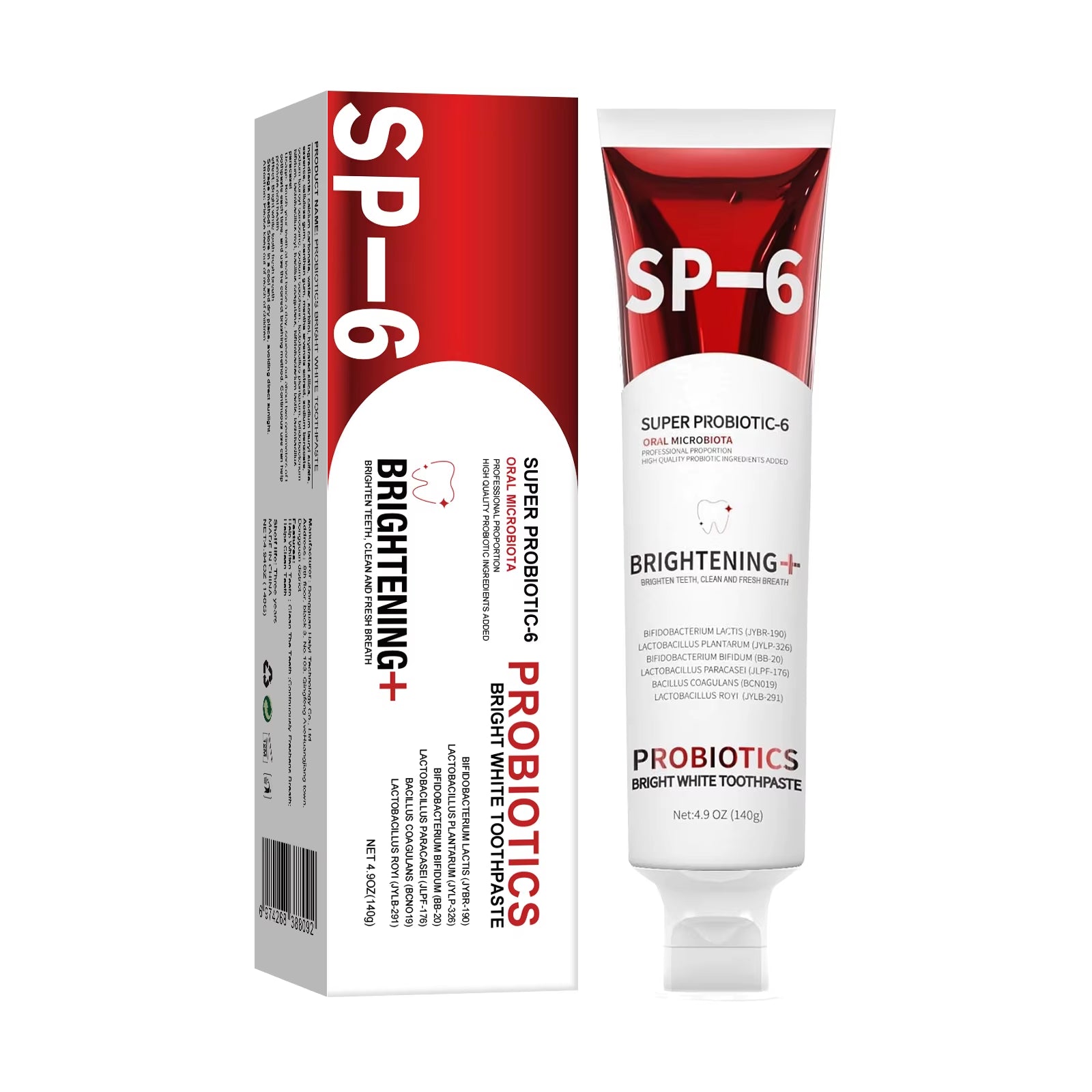 140G SP-6 Probiotic Toothpaste Whitening Tooth Remove Plaque Prevent Dental Caries Oral Hygiene Clean Fresh Breath Gum Oral Care